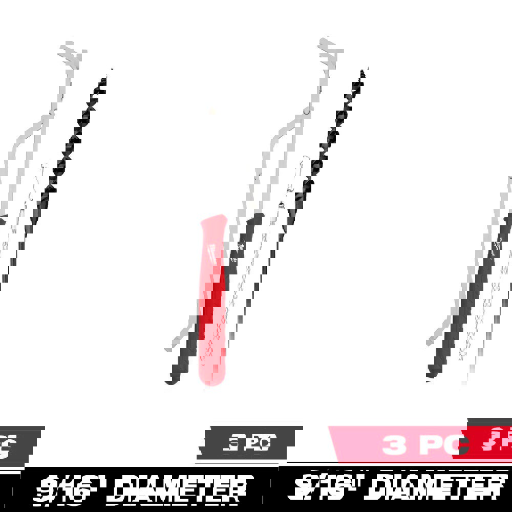 Auger & Utility Drill Bits; Auger Bit Size: 0.5625in ; Shank Diameter: 3.0000 ; Shank Size: 0.3750in ; Shank Type: 3-Flat ; Tool Material: Stainless Steel ; Coated: Uncoated
